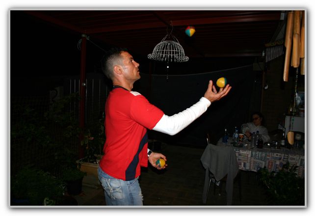 CJ trying to Juggle